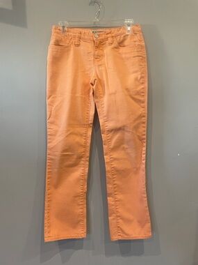 Women’s Peach-Colored Straight Jeans express size 2